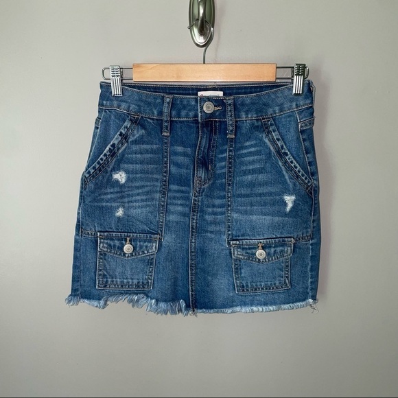So Denim Mini Skirt - Picture 1 of 4